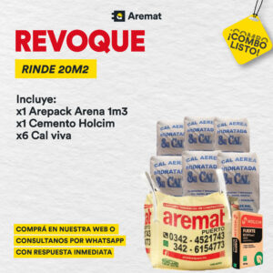 Combo REVOQUE 20m2
