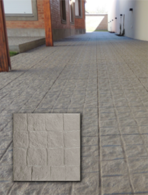 Loseta para vereda Adoquin Desfasado Gris 40x40x1,7cm. Precio por M2.