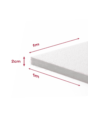 Plancha Telgopor 1x1x2cm