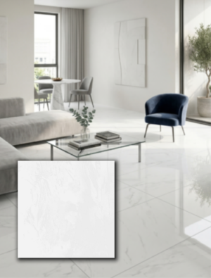Porcelanato Calipso White Brillante 53x53cm. Precio por caja (2m2).